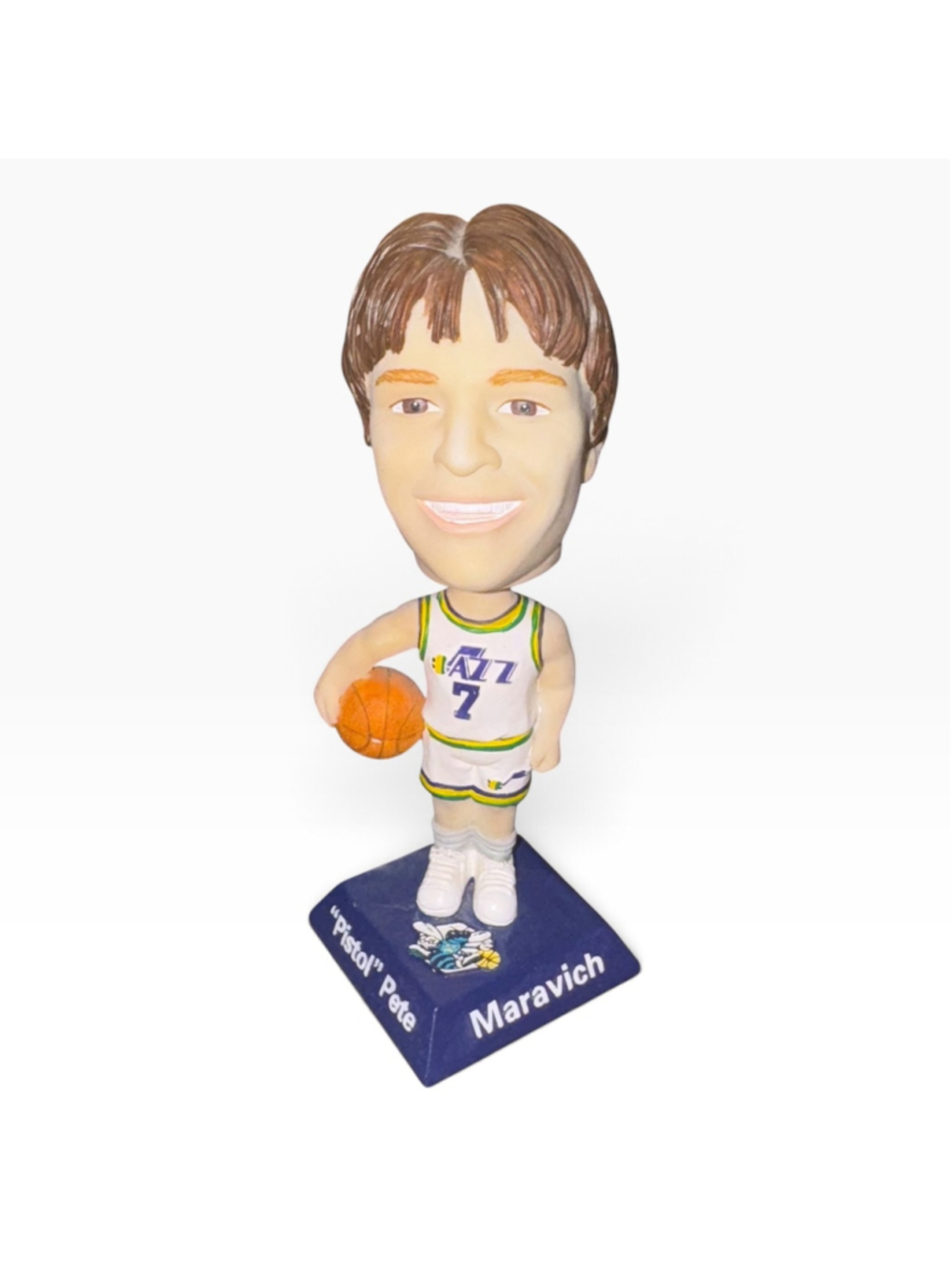 BD&A Pistol Pete Maravich Utah Jazz Bobblehead One Size Nba Y2k 2004 Rare